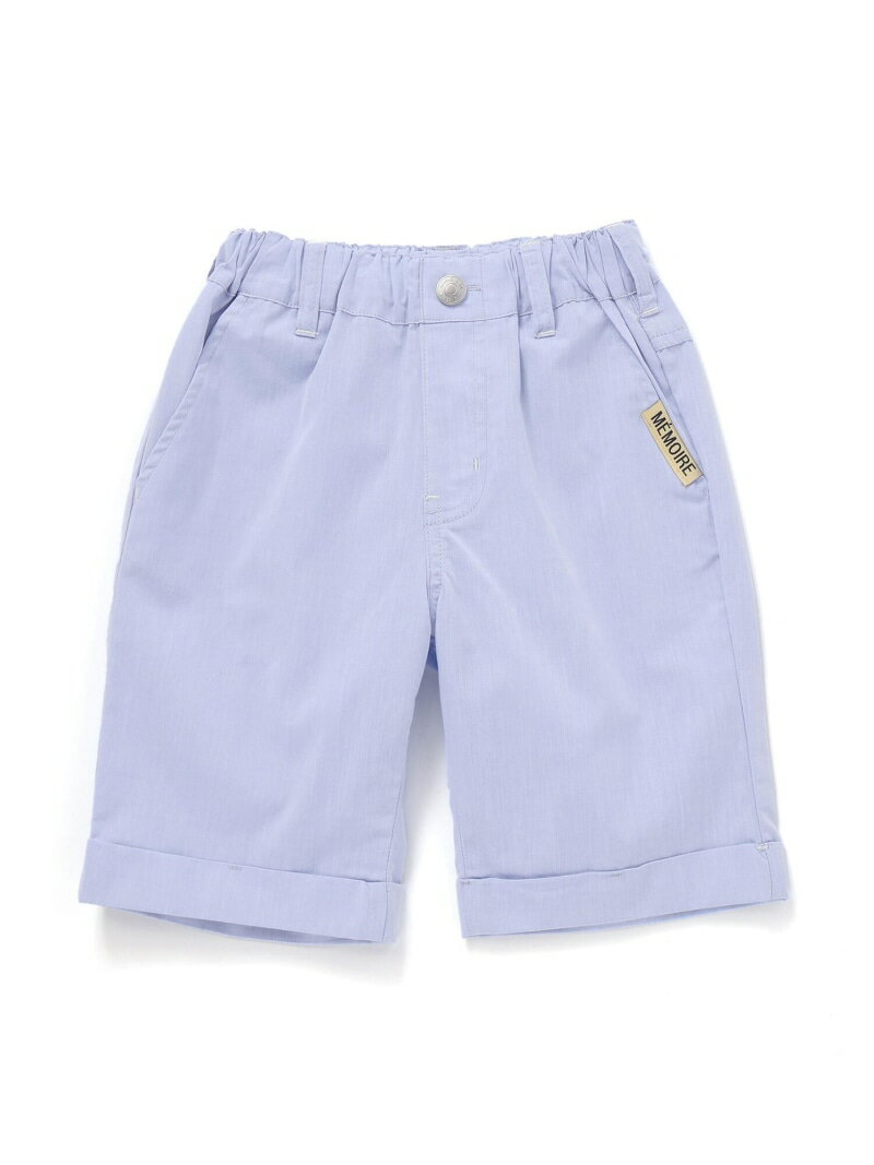 BeBe ダンガリーロールアップハーフパンツ(90~150cm) ベベ オンライン ストア パンツ その他のパンツ グレー ブルー【送料無料】