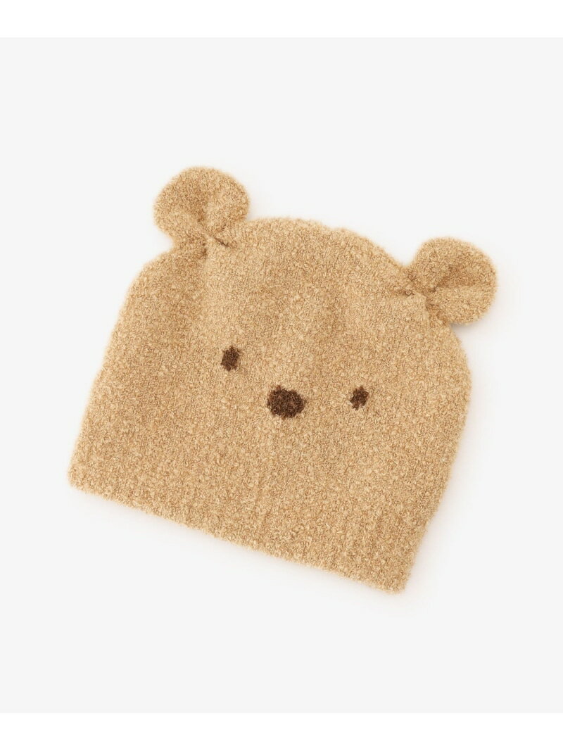 Afternoon Tea LIVING クマニット帽子 アフタヌーンティー・リビング マタニティウェア・ベビー用品 ロンパース・カバーオール ベージュのサムネイル