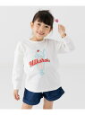 【SALE/50%OFF】chil2 プリント長袖Tシャツ チルツー トップス カットソー・Tシャツ グリーン ブルー ブラック パープル ホワイト ピンク イ...