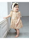 【SALE/20%OFF】petit main 【リンク】花柄シャーリングワンピース(ベビー) ナルミヤオンライン マタニティウェア・ベビー用品 ベビートップス...