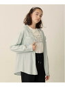 【SALE/50%OFF】pom ponette junior 長袖シャツパーカ+ロンTセット ナルミヤオンライン トップス アンサンブル ブルー ベージュ グ...