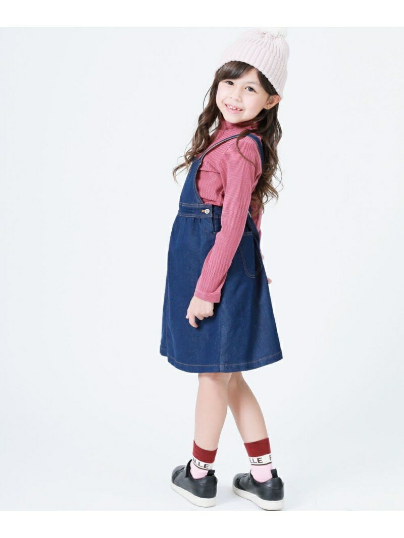 カートに COMME CA FILLE ニット調柔らかデニムサロペットスカート コムサ・フィユ スカート キッズスカート ブルー：Rakuten  Fashion Kids れとなって - shineray.com.br