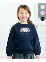 【SALE/30%OFF】any FAM KIDS 裏シャギーアニマルトレーナー エニィファム トップス スウェット・トレーナー ネイビー パープル【RBA_E...