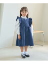 【SALE/30%OFF】Lycee mine 【オケージョン】フリルエプロンワンピース ナルミヤオンライン ワンピース・ドレス ジャンパースカート ネイビー ...