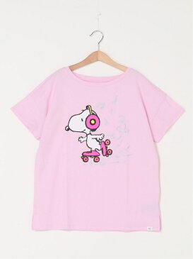 GAP Snoopy グラフィックTシャツ ギャップ カットソー キッズカットソー ピンク