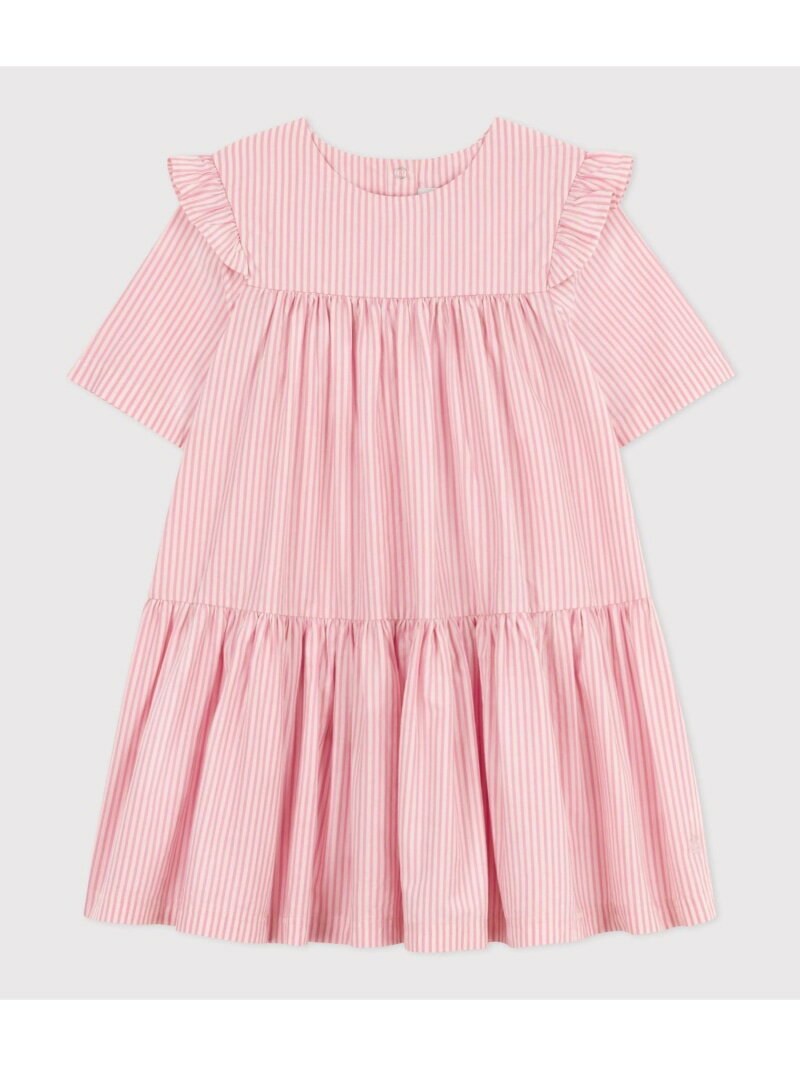 【SALE／20%OFF】PETIT BATEAU ポプリンワンピース プチバトー ワンピース・ドレス ワンピース ピンク..