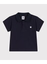 PETIT BATEAU 半袖ポロシャツ プチバトー トップス ポロシャツ ネイビー ホワイト【送料無料】