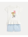 POLO RALPH LAUREN (ベビー)Polo ベア コットン Tシャツ & ブルマー セット ラルフローレン トップス カットソー・Tシャツ ブルー【送料無料】