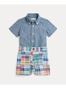 POLO RALPH LAUREN (ベビー)コットン シャンブレー シャツ & マドラス ショートパンツ セット ラルフローレン トップス シャツ・ブラウス【...
