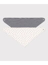 【SALE/30%OFF】PETIT BATEAU 三角スタイ2枚組 プチバトー マタニティウェア・ベビー用品 スタイ・よだれかけ【RBA_E】