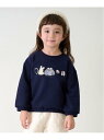 【SALE/20%OFF】petit main 【リンク】アソートモチーフトレーナー(キッズサイズ) ナルミヤオンライン トップス スウェット・トレーナー ピンク ネイビー ブラウン ホワイト【RBA_E】
