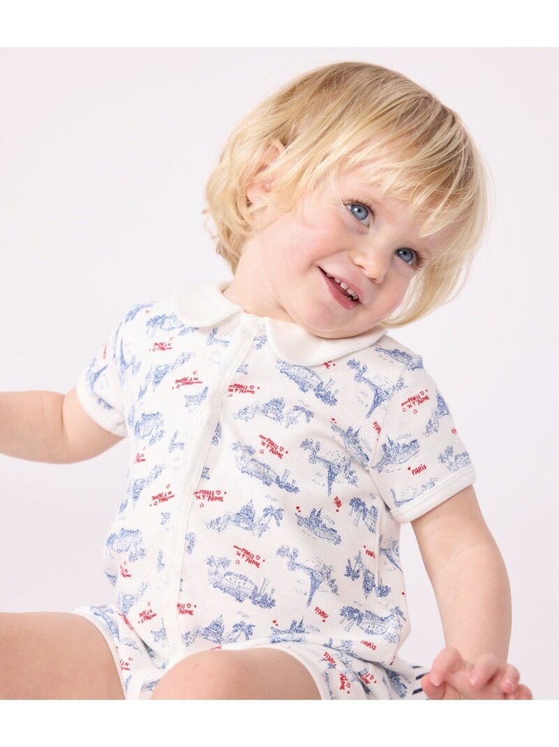 PETIT BATEAU ショートロンパース プチバトー マタニティウェア・ベビー用品 ロンパース・カバーオール【送料無料】