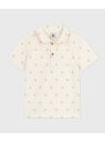 PETIT BATEAU 半袖ポロシャツ プチバトー トップス ポロシャツ ホワイト【送料無料】