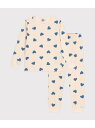 【SALE/10%OFF】PETIT BATEAU スウェット長袖パジャマ プチバトー インナー・ルームウェア パジャマ ホワイト【RBA_E】【送料無料】