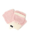 SHIPS KIDS SHIPS KIDS:マシュマロ ミトン シップス ファッション雑貨 手袋 ピンク シルバー ネイビー