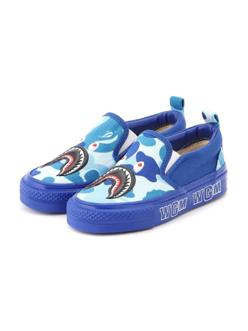 A BATHING APE ABC CAMO SHARK PATCH SLIP ON  ٥  塼 åݥ ֥롼 ꡼̵