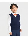 【SALE/10%OFF】COMME CA ISM ベーシック ニット ベスト (100-130cm) コムサイズム トップス ベスト・ジレ ネイビー ブラック...