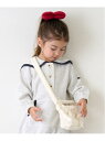 【SALE/30%OFF】petit main リボンパデットショルダーバッグ ナルミヤオンライン バッグ ショルダーバッグ グリーン ホワイト ピンク【RBA...