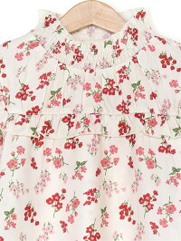【SALE/50%OFF】SLAP SLIP 花プリントフリルワンピース ベベ オンライン ストア ワンピース キッズワンピース ホワイト ネイビー【RBA_E】