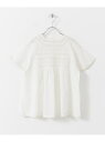 URBAN RESEARCH DOORS 【予約】『WEB/一部店舗限定』ハシゴレースシャーリングブラウス(KIDS) アーバンリサーチドアーズ トップス その...