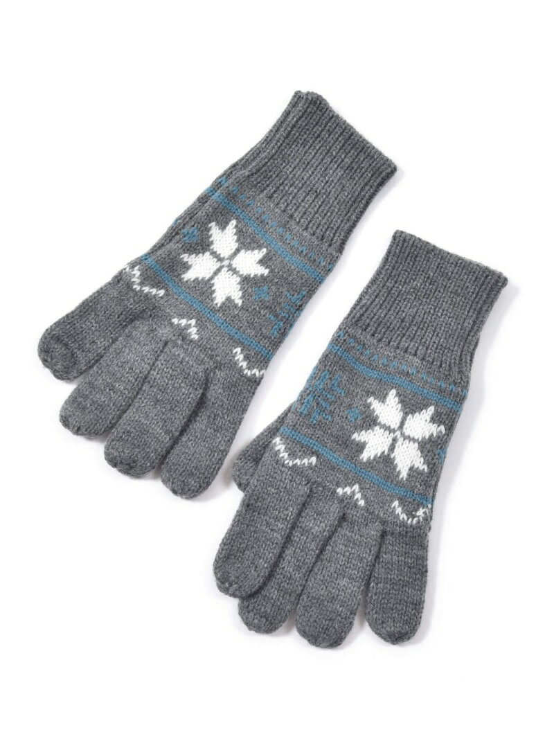 BeBe ノルディック柄ジャガードニット手袋(90~130cm) ベベ オンライン ストア ファッション雑貨 手袋 グレー ネイビー【送料無料】