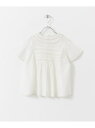 URBAN RESEARCH DOORS 【予約】ハシゴレースシャーリングブラウス(KIDS) アーバンリサーチドアーズ トップス その他のトップス ホワイト【...