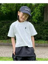 CIAOPANIC TYPY 【WEB限定】【KIDS】【U.S. POLO ASSN】刺繍ロゴTee チャオパニックティピー トップス カットソー・Tシャツ ホワイト ネイビー【先行予約】*