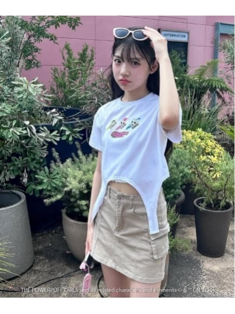 【SALE／40%OFF】by LOVEiT 【The Powerpuff Girls】ガーターTシャツ(接触冷感) ナルミヤオンライン ト..