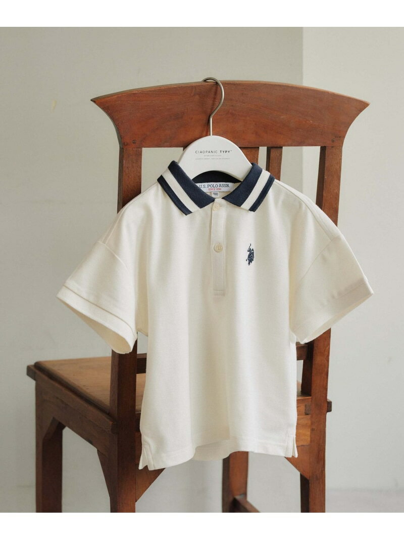 【SALE／10%OFF】CIAOPANIC TYPY 【KIDS】【U.S. POLO ASSN】カノコポロシャツ チャオパニックティピー トップス ポロシャツ ホワイト グリーン ネイビー【RBA_E】