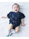 【SALE/13%OFF】devirock 着心地やわらか おやすみ甚平 ロンパース 甚平 25SS デビロック 着物・浴衣・和装小物 浴衣 グレー ピンク ネイビー ブルー【RBA_E】