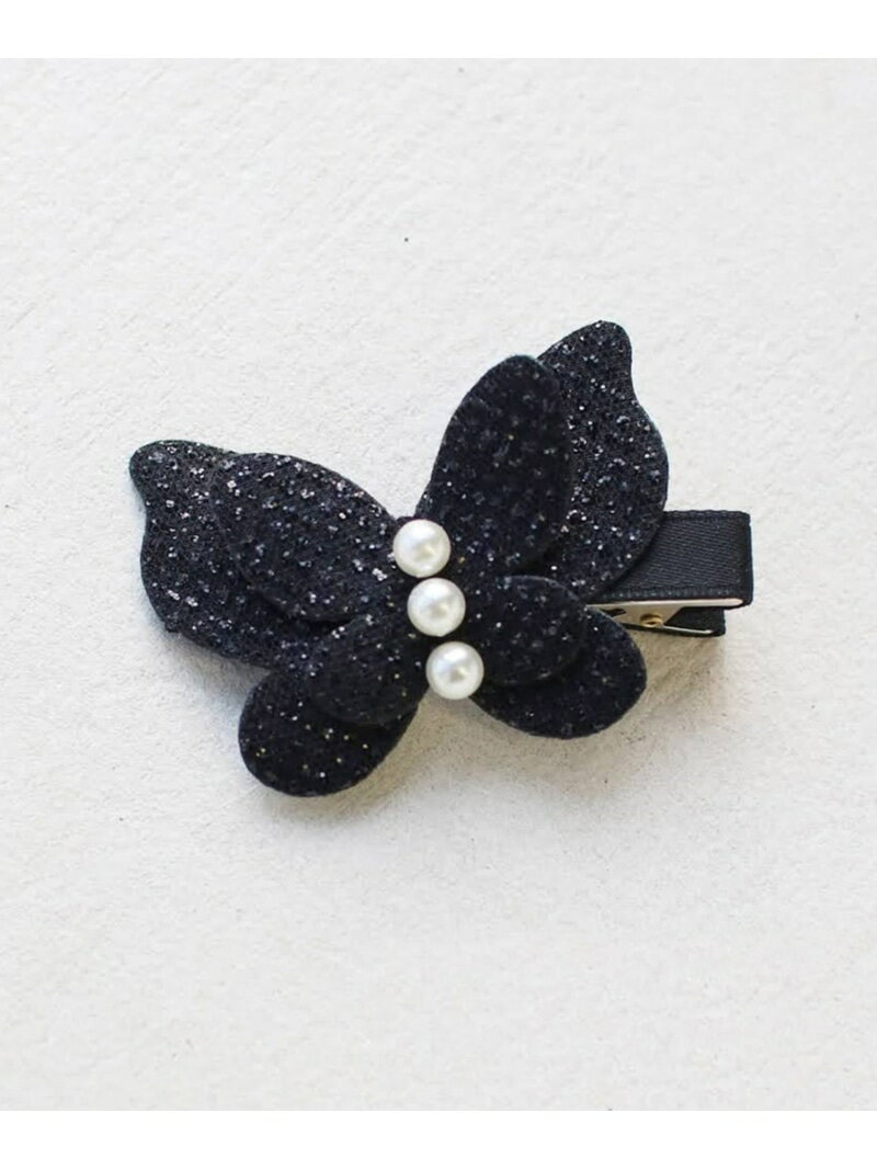 Rora バタフライ ヘアクリップ ローラ ヘアアクセサリー バレッタ・ヘアクリップ・ヘアピン パープル ..