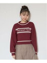 【SALE/50%OFF】Lovetoxic 【LTXC】ロゴジャガードニット ナルミヤオンライン トップス ニット レッド ホワイト ブラック【RBA_E】