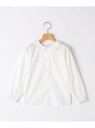 SHIPS KIDS SHIPS KIDS:110~130cm / ミニ レース カラー ブラウス シップス トップス シャツ・ブラウス ホワイト【送料無料】