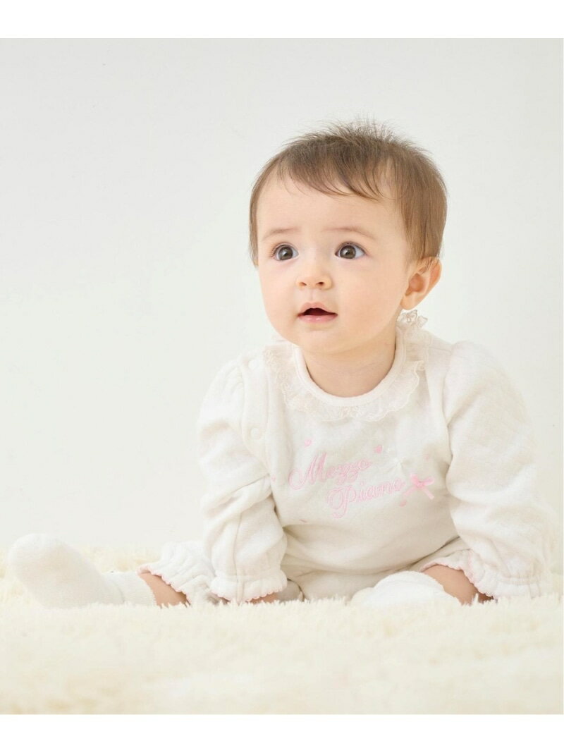 mezzo piano ロゴリボン 2wayオール ナルミヤオンライン マタニティウェア・ベビー用品 ベビートップス..