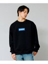 【SALE/50%OFF】GLAZOS 【大人向けサイズあり】【毛玉になりにくい】裏起毛・ボックス刺繍ロゴトレーナー ナルミヤオンライン トップス スウェット・...