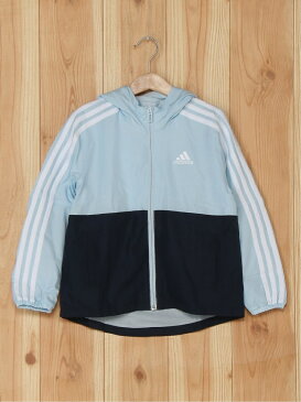 【SALE／30%OFF】adidas Sports Performance フーデッド ウインドジャケット [Hooded Wind Jacket] アディダス（キッズ/子供用） アディダス コート/ジャケット キッズアウター ピンク ブルー【RBA_E】【送料無料】