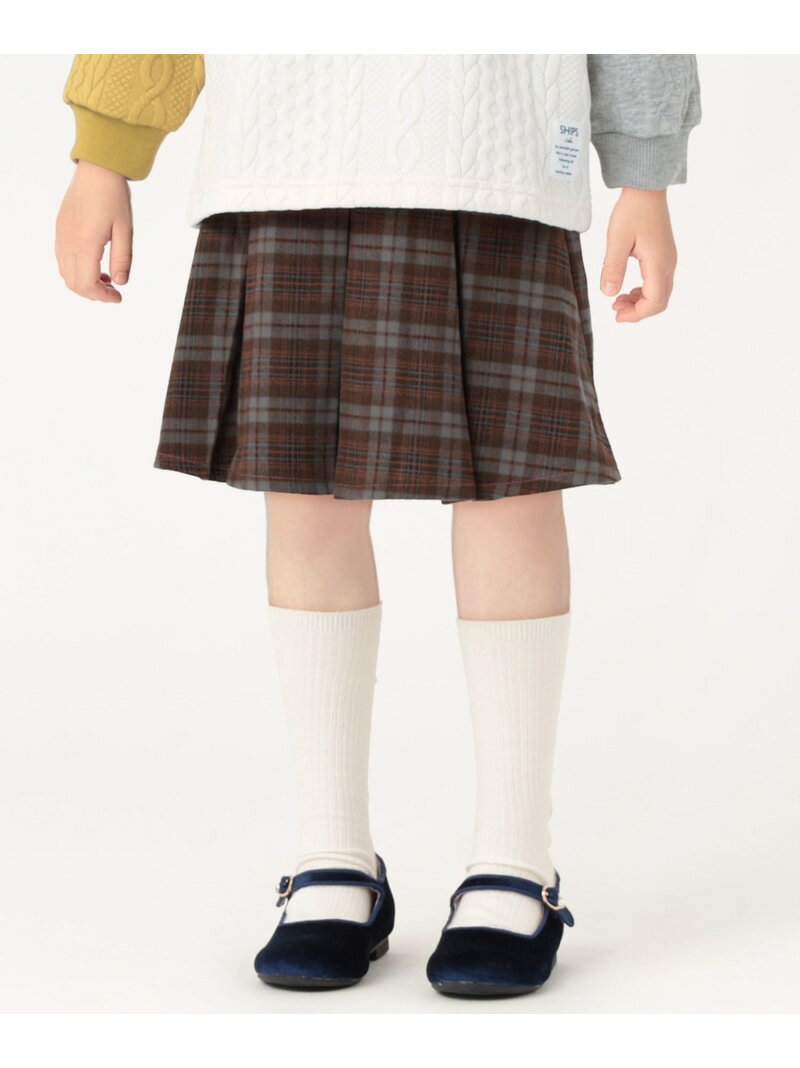 SHIPS Colors SHIPS Colors:100~140cm /＜洗濯機可能＞ リンク チェック スカート シップス スカート ..