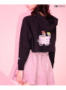 【SALE/60%OFF】algy 【パワーパフ ガールズコラボ】ラグランタンタケフーディ エフオーオンラインストア トップス パーカー・フーディー ブラック ...