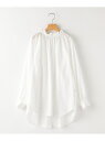 SHIPS KIDS ARCH&LINE:155cm / 2WAY フリル ブラウス シップス トップス シャツ・ブラウス ホワイト【送料無料】