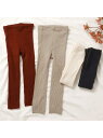 【SALE/20%OFF】apres les cours リブレギンス エフオーオンラインストア 靴下・レッグウェア レギンス・スパッツ レッド ブラック ホワ...