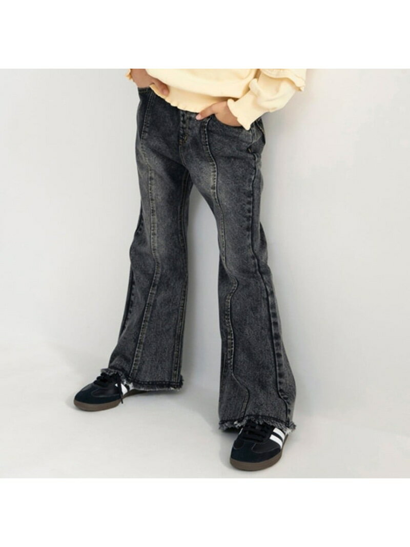 branshes 【Ou? by EDWIN】フレアデニムパンツ ブランシェス パンツ ジーンズ・デニムパンツ ブルー ブ..