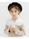 子供服 Bee 付け襟 リボン レース ファッション雑貨 子供服 キッズ 女の子 Bee カンコクコドモフク ビー ファッション雑貨 付け襟 ホワイト ブラック
