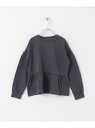 【SALE/50%OFF】URBAN RESEARCH DOORS 裏毛フレア袖ボリュームプルオーバー(KIDS) アーバンリサーチドアーズ トップス その他のトップス ブラック パープル【RBA_E】