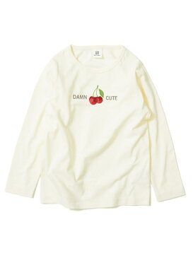 devirock ガールズ デビラボ プリント長袖Tシャツ ロンT デビロック 子供服 キッズ デビロック カットソー Tシャツ ホワイト パープル ブルー ピンク グリーン