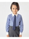 SHIPS KIDS SHIPS KIDS:100~130cm / ギンガム クレリック レギュラーカラー シャツ シップス トップス シャツ・ブラウス ブルー...
