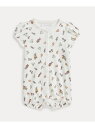 POLO RALPH LAUREN (ベビー)Polo ベア コットン バブル ショートオール ラルフローレン マタニティウェア・ベビー用品 ロンパース・カバーオール ホワイト【送料無料】