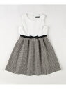 COMME CA ISM フォーマル ドッキングウエストリボンワンピース(140-160cm) コムサイズム ワンピース・ドレス ワンピース ホワイト【送料無料】