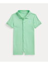 POLO RALPH LAUREN (ベビー)コットン インターロック ポロ ショートオール ラルフローレン マタニティウェア・ベビー用品 ロンパース・カバーオ...