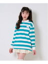 by LOVEiT ラガーシャツ ナルミヤオンライン トップス スウェット・トレーナー ピンク グリーン【送料無料】