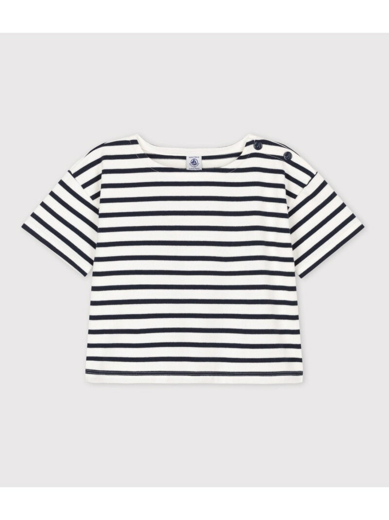 【SALE／50%OFF】PETIT BATEAU マリニエール半袖プルオーバー プチバトー トップス スウェット・トレーナー【RBA_E】